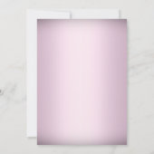 roze vlinder & cross-baptisme uitnodigen kaart (Achterkant)