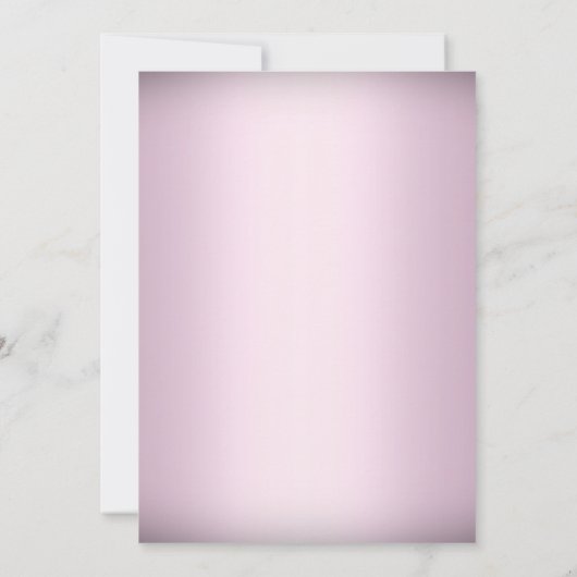 roze vlinder & cross-baptisme uitnodigen kaart (Achterkant)