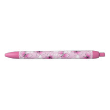Roze Vlinder Cute Kawaii Gepersonaliseerde Pen