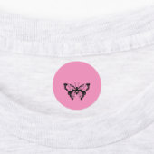 Roze Vlinder - CYO - Kledinglabel Labels (Aangebracht)