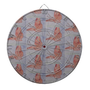 Roze vlinder dartbord