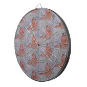 Roze vlinder dartbord (Voorkant Rechts)