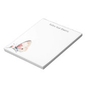 Roze Vlinder Dromen Notitieblok (Linkerzijde)