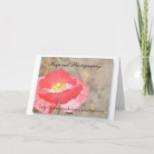 Roze Vlinder Droomkaart Kaart (Achterkant)