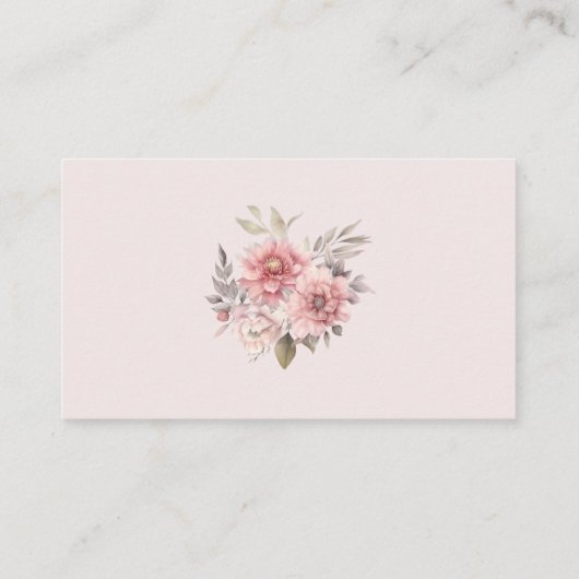 Roze Vlinder en Bloem Tuin Boeken voor Baby Informatiekaartje (Achterkant)