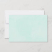 Roze Vlinder en  Rozen Bruiloft RSVP (Achterkant)