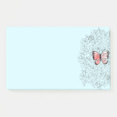 Roze vlinder en Rozen kunst - Post-it® Notes (Voorkant)