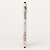 Roze Vlinder en Shabby  Rozen Custom Case-Mate iPhone Case (Achterkant / rechts)