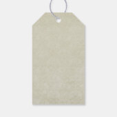 Roze Vlinder en Shabby  Rozen Verjaardag Cadeaulabel (Achterkant)