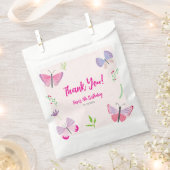 Roze Vlinder Favorietentas  Bedankzakje (Geknipt)