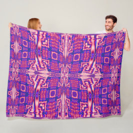 Roze vlinder fleece deken
