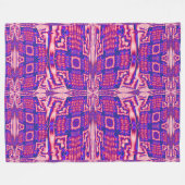 Roze vlinder fleece deken (Voorkant (Horizontaal))