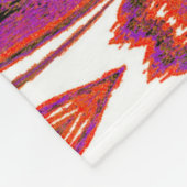 Roze vlinder fleece deken (Hoek)