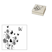 Roze vlinder Garden op maat Rubberstempel (Gestempeld)