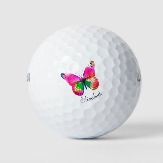 Roze vlinder golfballen (Voorkant)