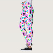  ROZE VLINDER GYMNASTIEK MEISJE LEGGINGS (Links)