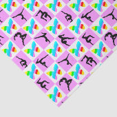 ROZE VLINDER GYMNASTIEK ONTWERP TISSUEPAPIER (Detail)