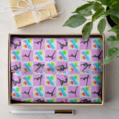 ROZE VLINDER GYMNASTIEK ONTWERP TISSUEPAPIER (Geschenk)