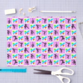 ROZE VLINDER GYMNASTIEK ONTWERP TISSUEPAPIER (Craft)