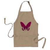 Roze Vlinder Insect Schort (Voorkant)