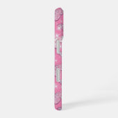 Roze Vlinder iPhone 16 Hoesje (Rechterkant)
