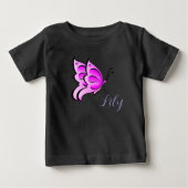 roze vlinder - jouw babynaam (Voorkant)