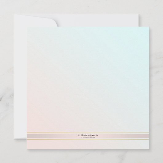 Roze Vlinder Kersenbloesem Bruiloft Uitnodiging (Achterkant)