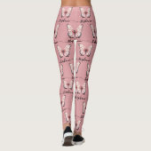 Roze Vlinder Leggings met Eigen Naam (Achterkant)