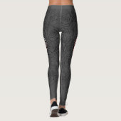 Roze Vlinder Leggings met Rozen (Achterkant)