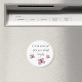 Roze Vlinder Leraar Zegt Magneet (Insitu (Vaatwasser))