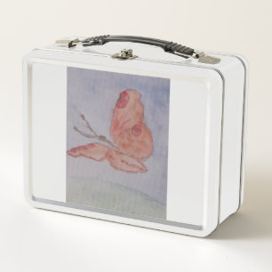 Roze Vlinder Lunchbox