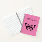 Roze Vlinder - Maak Je Eigen Notitieboek (Binnen)