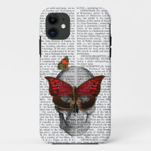 Roze vlinder Masker iPhone 11 Hoesje