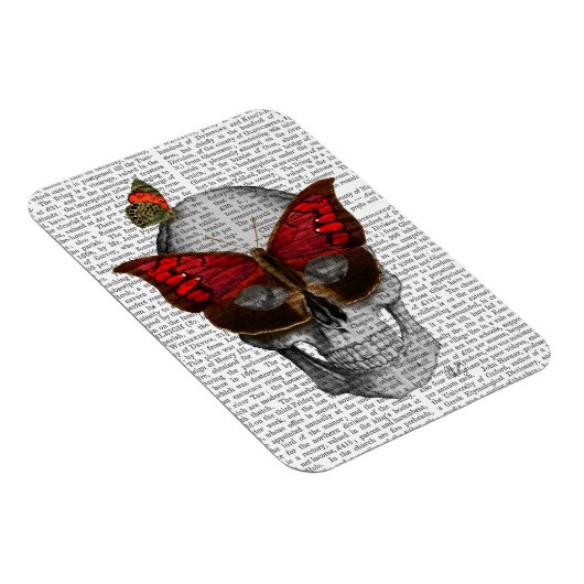 Roze vlinder Masker Magneet (Rechterzijde)