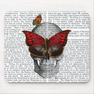 Roze vlinder Masker Muismat