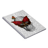 Roze vlinder Masker Notitieboek (Rechterzijde)