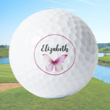  roze vlinder met aangepaste naam dames