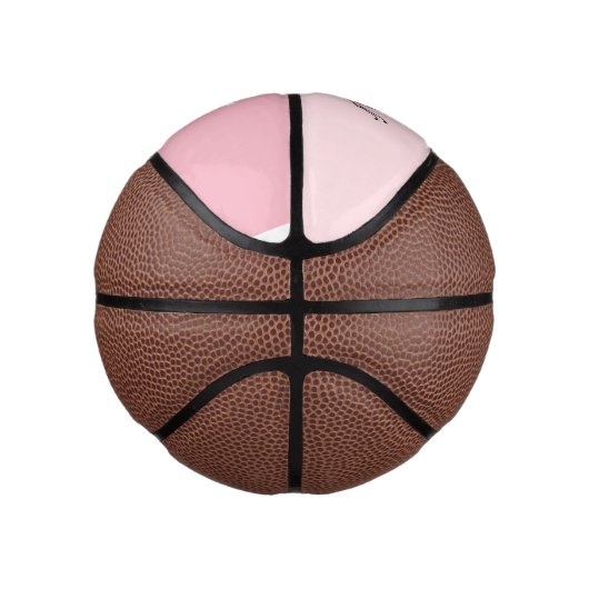 roze vlinder - naam toevoegen basketbal (Rechts)