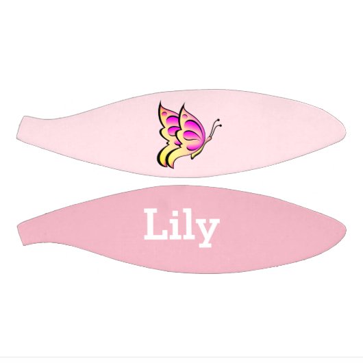 roze vlinder - naam toevoegen basketbal (Panelen)