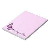 "Roze vlinder" Notitieblok (Linkerzijde)