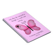 Roze Vlinder Notitieboek (Rechterzijde)