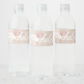roze vlinder partij water fles label waterfles etiket (Flessen)