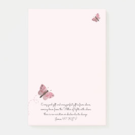 Roze vlinder post-it® notes