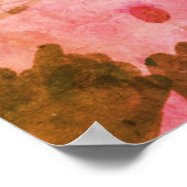 Roze vlinder poster (Hoek)