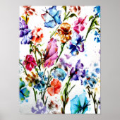 Roze vlinder poster (Voorkant)