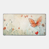 Roze Vlinder & Rood Hart Bureaumat (Voorkant)