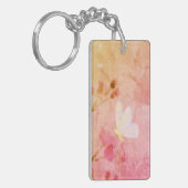 Roze vlinder sleutelhanger (Voorkant Links)