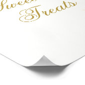 Roze Vlinder Snoepjes en Treats Quinceañera teken Poster (Hoek)