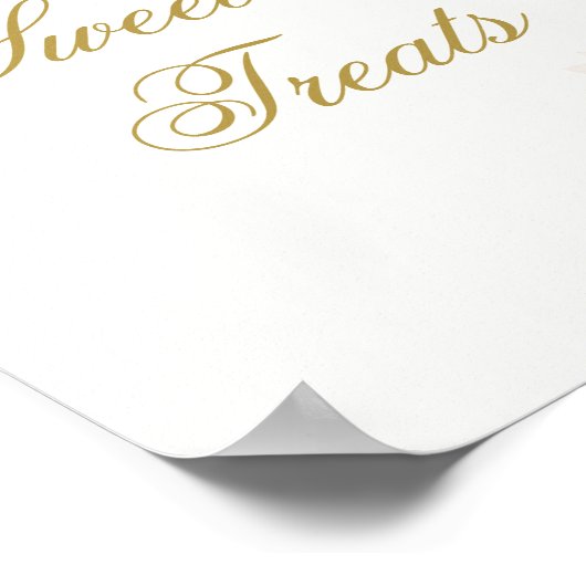 Roze Vlinder Snoepjes en Treats Quinceañera teken Poster (Hoek)