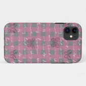 Roze vlinder telefoonhoesje | Schattige en stijlvo Case-Mate iPhone Case (Achterkant (horizontaal))